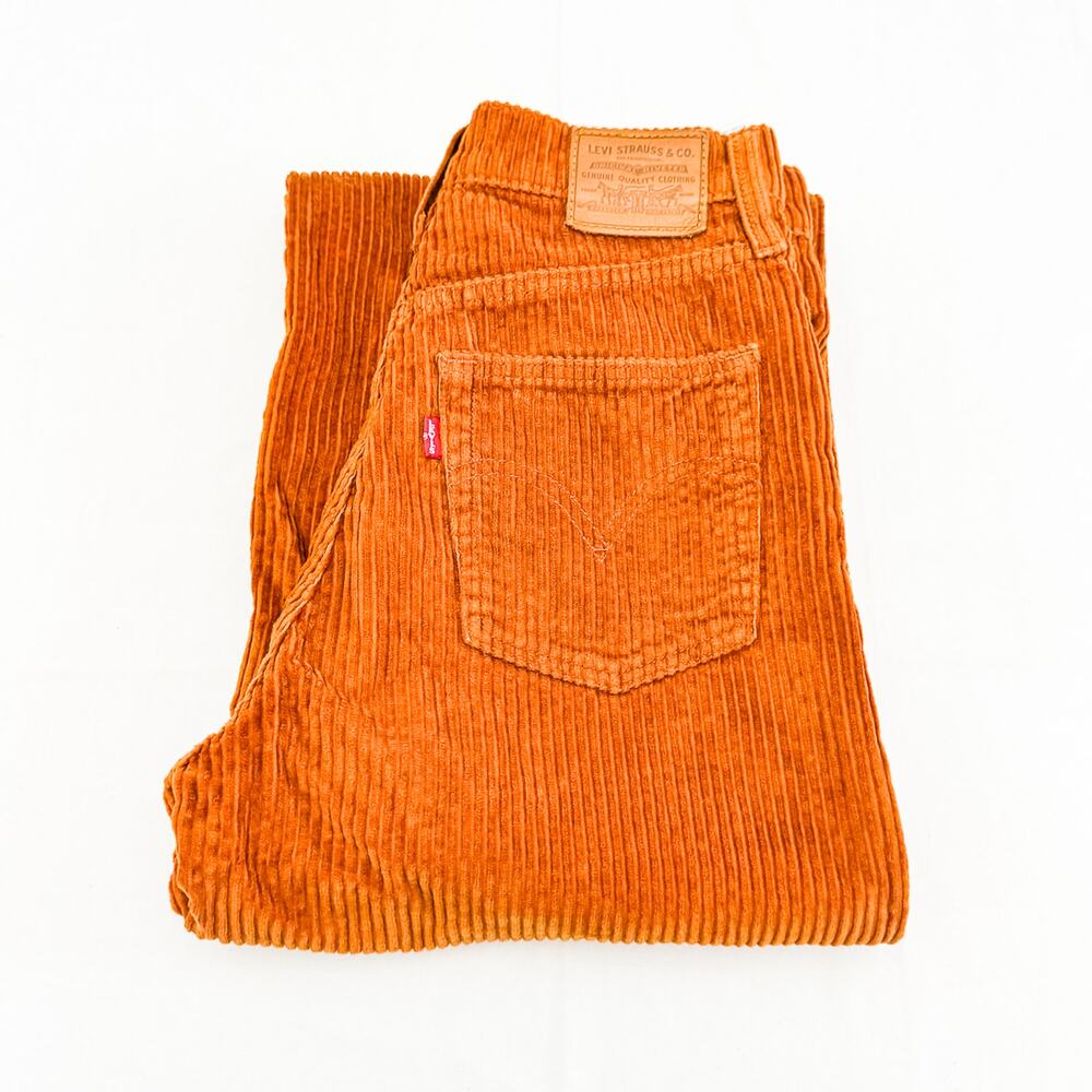 Levi's Women's Wide Leg Corduroy Jeans in Burnt Orange